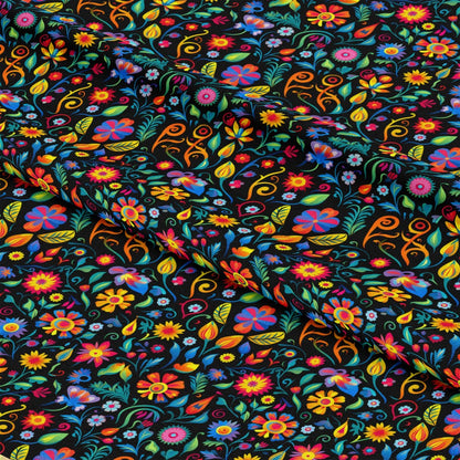 Mexican Floral Fiesta Pattern 2 Quilting Cotton Fabric