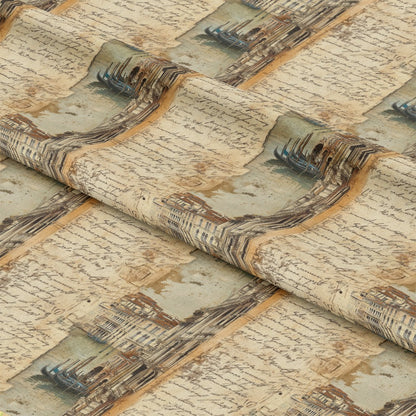 Vintage World Scrolls Pattern 7 Quilting Cotton Fabric