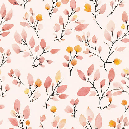 Sage Green and Peach Floral Fat Quarter Bundle