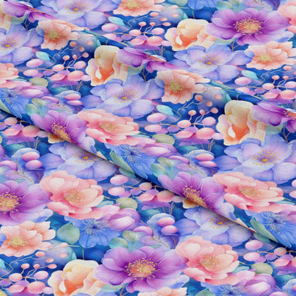 Japanese Floral Pattern 6 Quilting Cotton Fabric