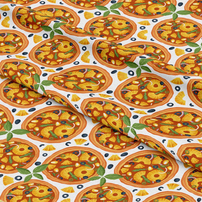 Pizza Pattern 9 Quilting Cotton Fabric