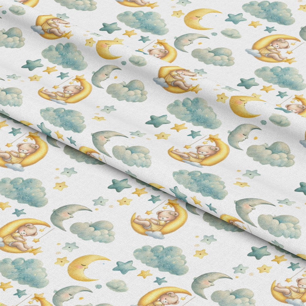Daisy Teddy Bears Pattern 1 Quilting Cotton Fabric