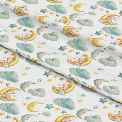 Daisy Teddy Bears Pattern 1 Quilting Cotton Fabric