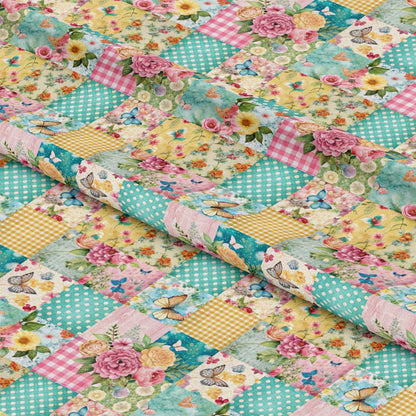 Spring Patchwork Pattern 11 Quilting Cotton Fabric