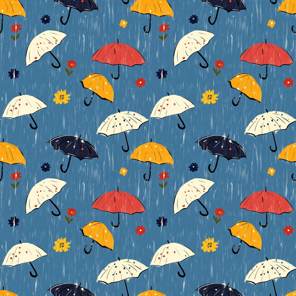 Spring Rain Umbrellas Fat Quarter Bundle