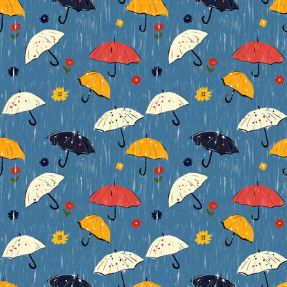 Spring Rain Umbrellas Fat Quarter Bundle