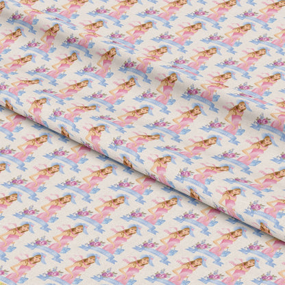 Pink Tea Party Pattern 8 Quilting Cotton Fabric