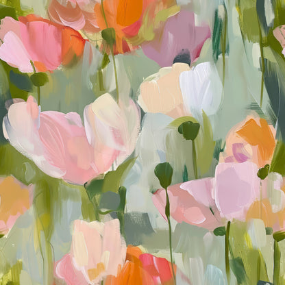 Abstract Poppy Paintings Fat Quarter Bundle