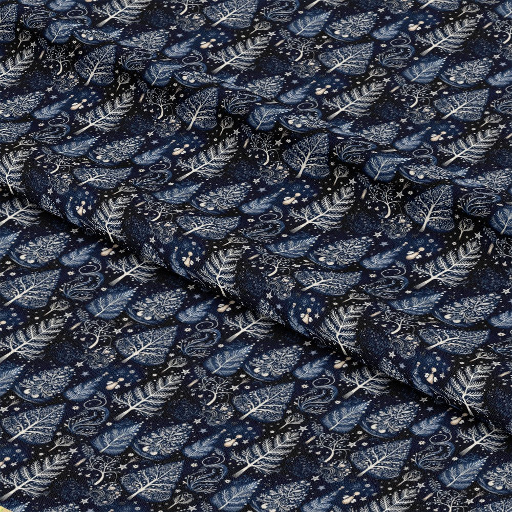 Delft Blue Winter Pattern 2 Quilting Cotton Fabric