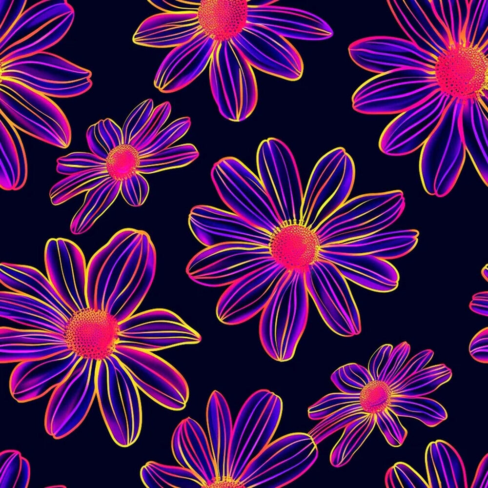 Neon Daisy Fat Quarter Bundle