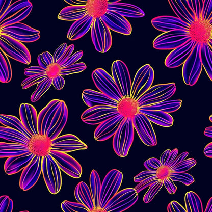Neon Daisy Fat Quarter Bundle