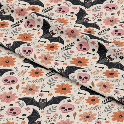 Retro Halloween Pattern 19 Quilting Cotton Fabric