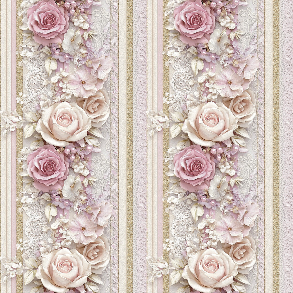 Floral Stripes Fat Quarter Bundle