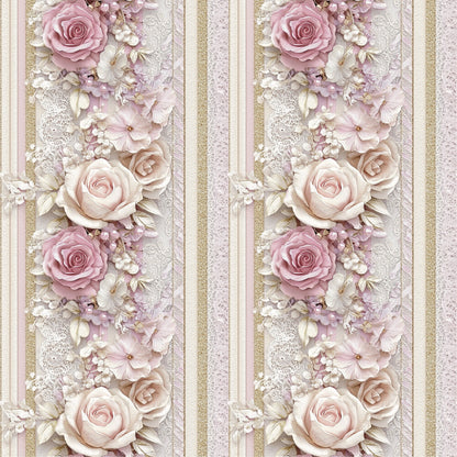 Floral Stripes Fat Quarter Bundle