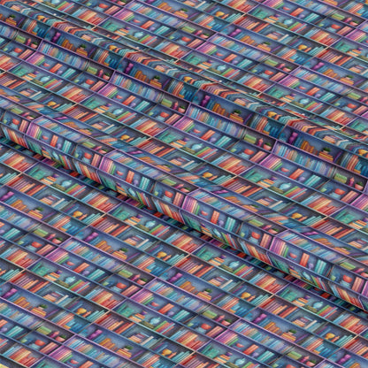 Bookshelf Pattern 4 Quilting Cotton Fabric