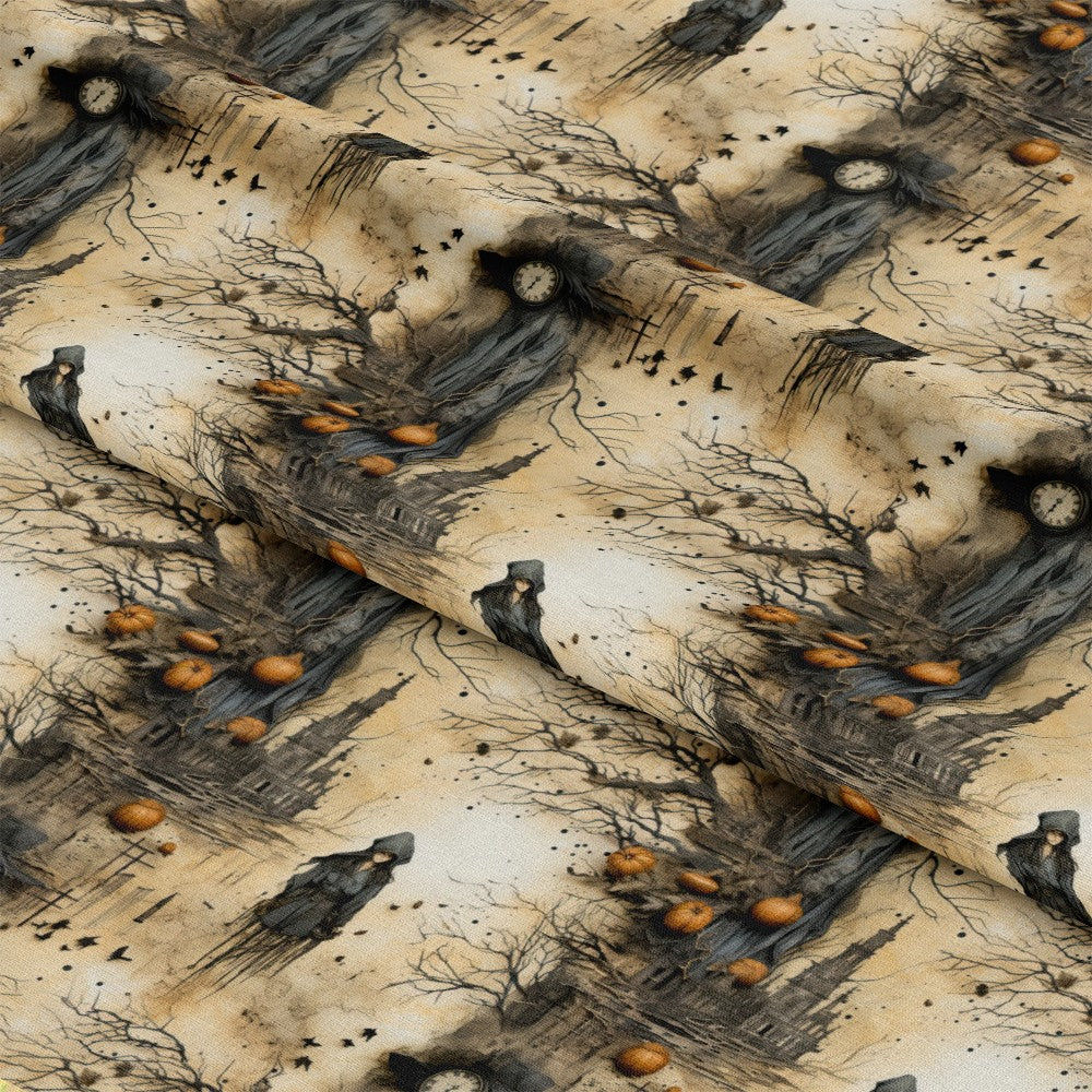 Witchy Halloween Pattern 10 Quilting Cotton Fabric