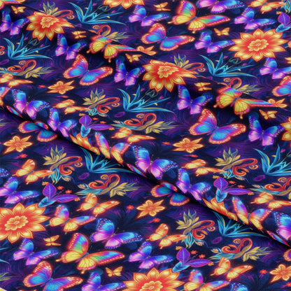 Fantasy Butterflies Pattern 26 Quilting Cotton Fabric