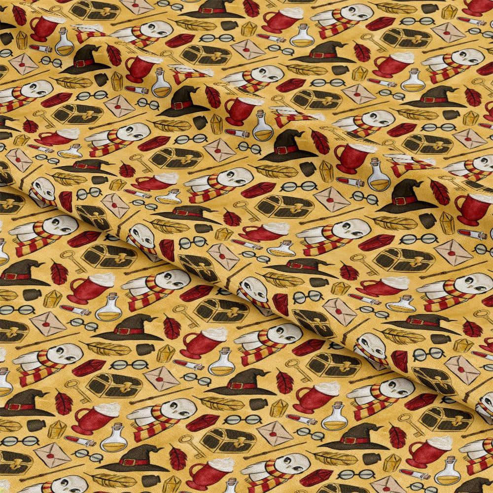 Wizard Magic School Pattern 15 Quilting Cotton Fabric