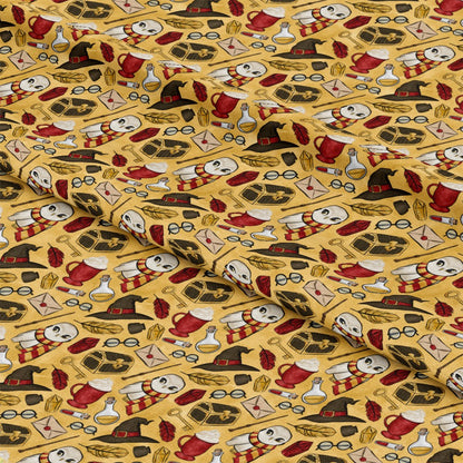 Wizard Magic School Pattern 15 Quilting Cotton Fabric