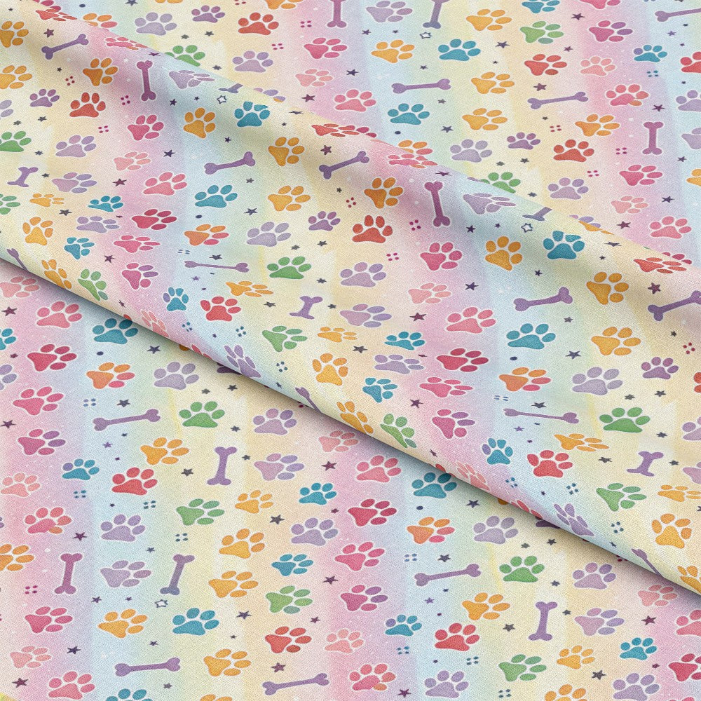 Dog Paws Pattern 7 Quilting Cotton Fabric