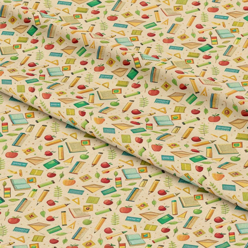 Back to School Pattern 28 Quilting Cotton Fabric