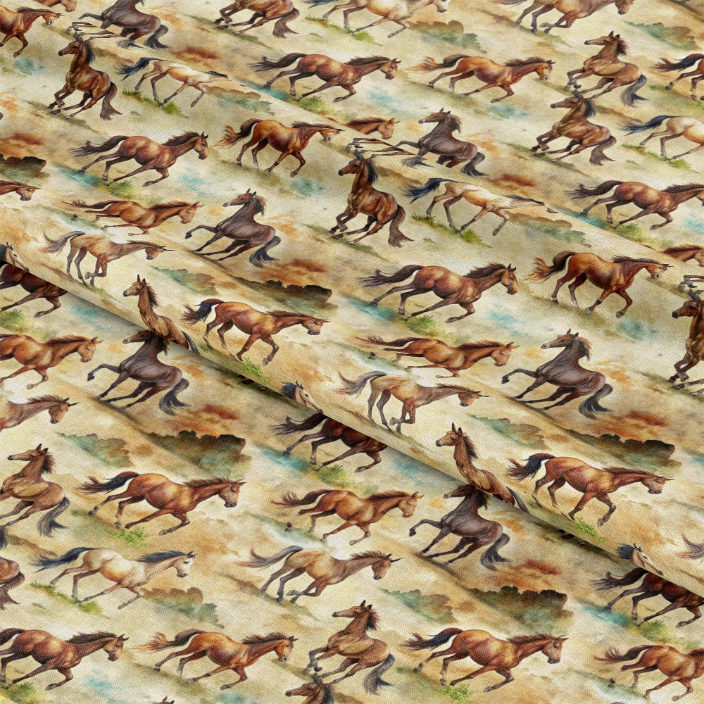 Wild Horses Pattern 3 Quilting Cotton Fabric