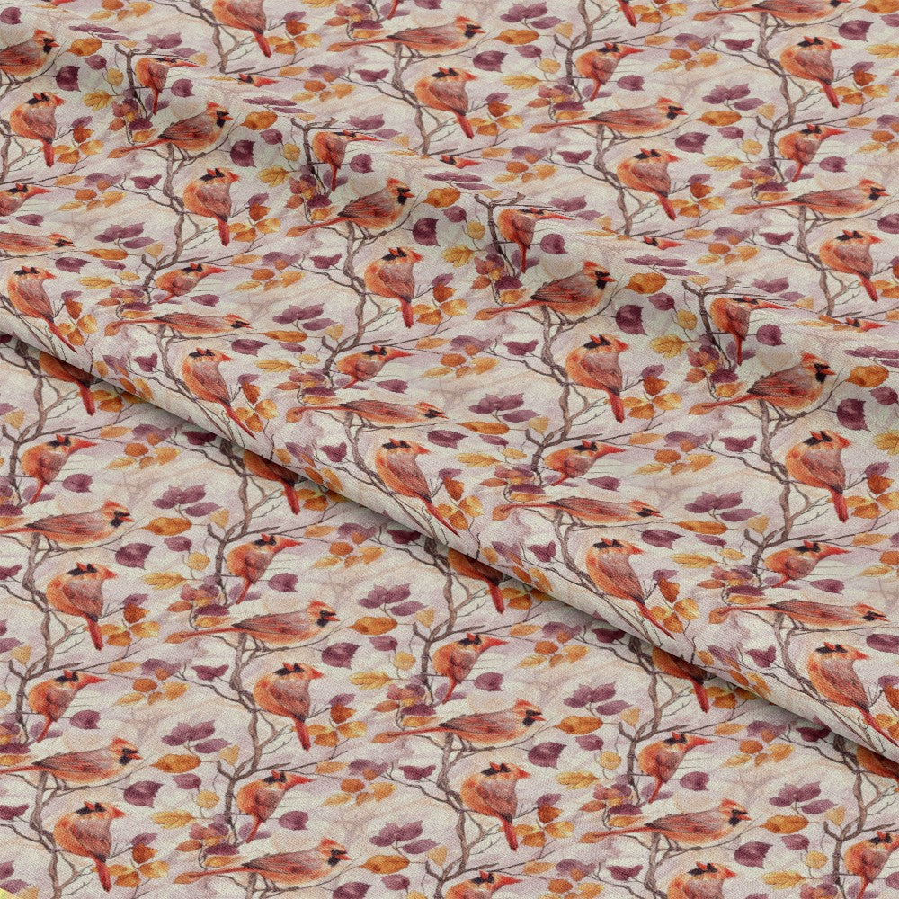 Red Cardinals Pattern 8 Quilting Cotton Fabric