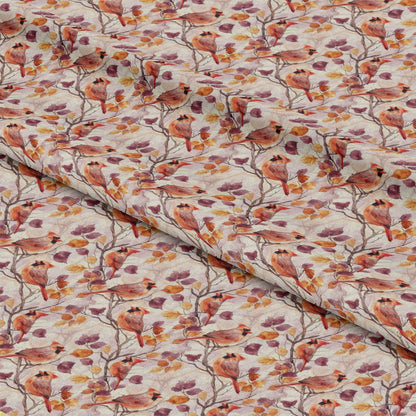 Red Cardinals Pattern 8 Quilting Cotton Fabric