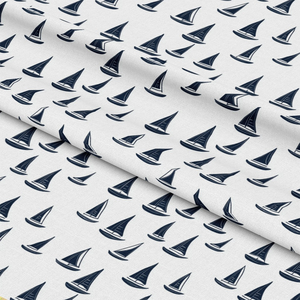 Blue Sailboat Pattern 8 Quilting Cotton Fabric