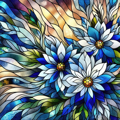 Royal Blue Stained Glass Fat Quarter Bundle
