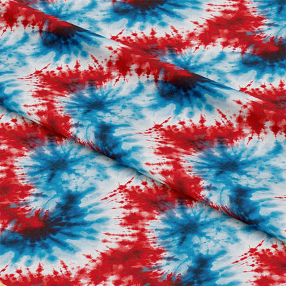 Patriotic Tie-Dye Pattern 4 Quilting Cotton Fabric