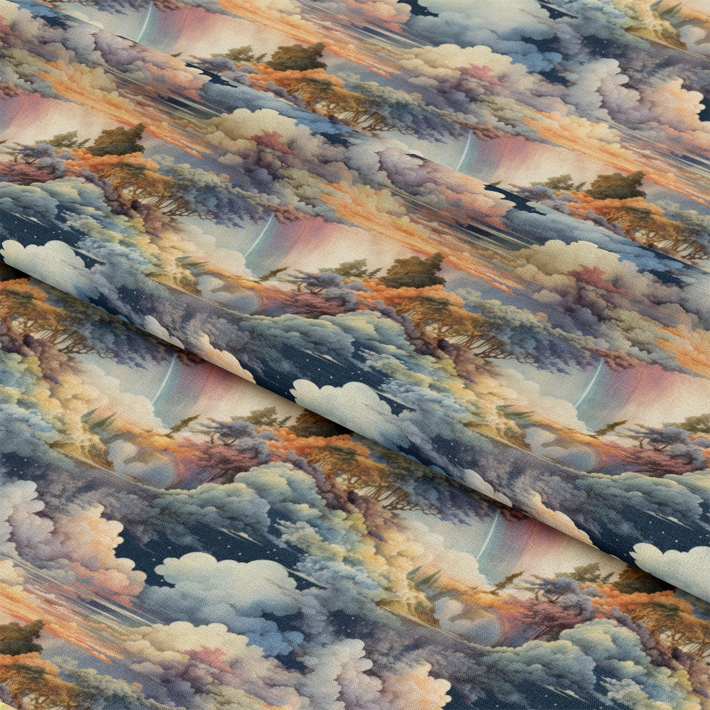 Colorful Clouds Pattern 1 Quilting Cotton Fabric