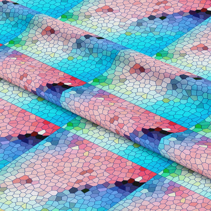 Mosaic Love Pattern 4 Quilting Cotton Fabric