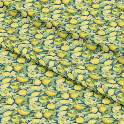 Lemons and Citrus Sour Splash Pattern 11 Quilting Cotton Fabric