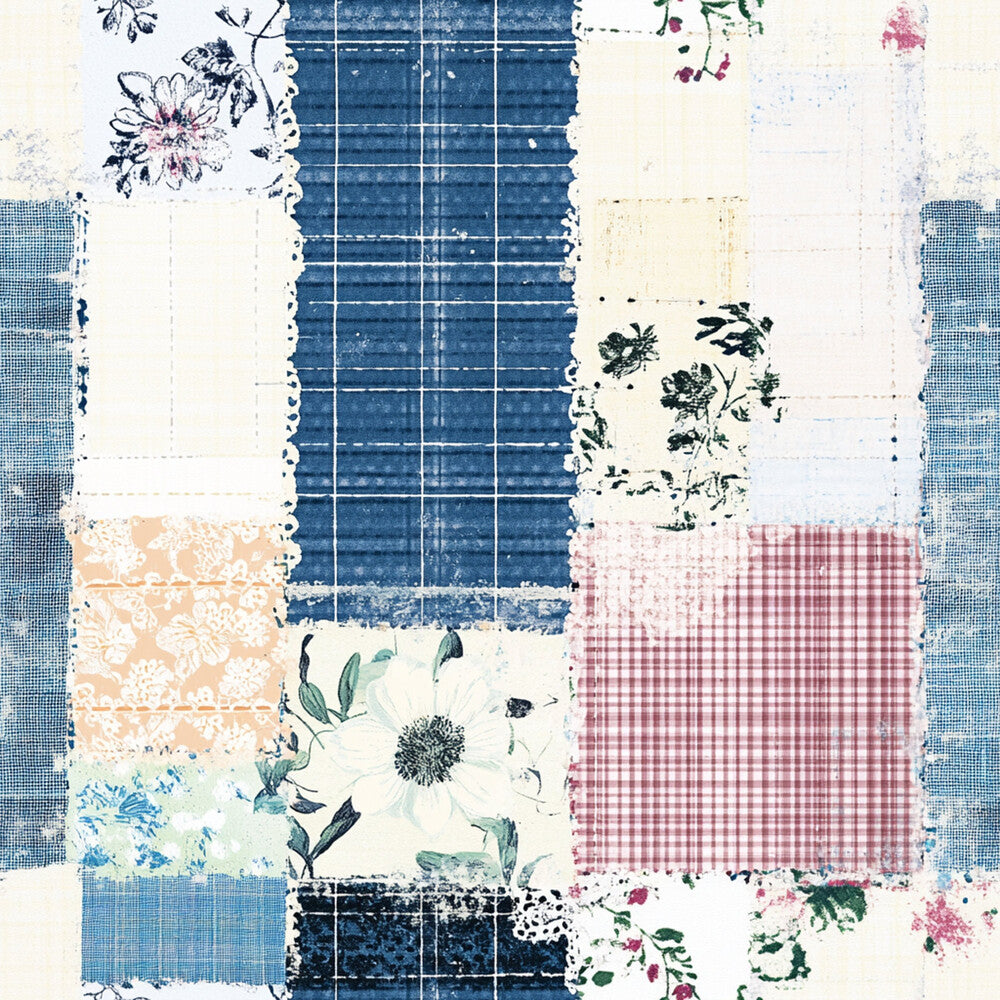 Shabby Chic Floral Gingham Fat Quarter Bundle