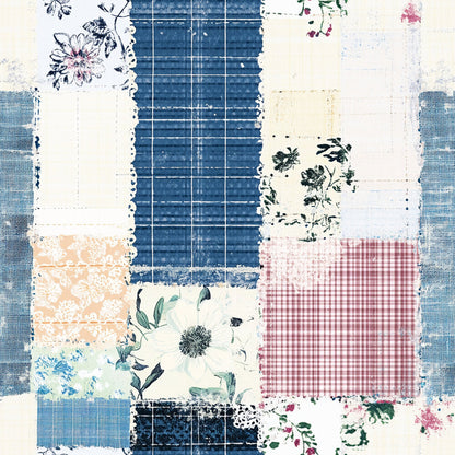 Shabby Chic Floral Gingham Fat Quarter Bundle