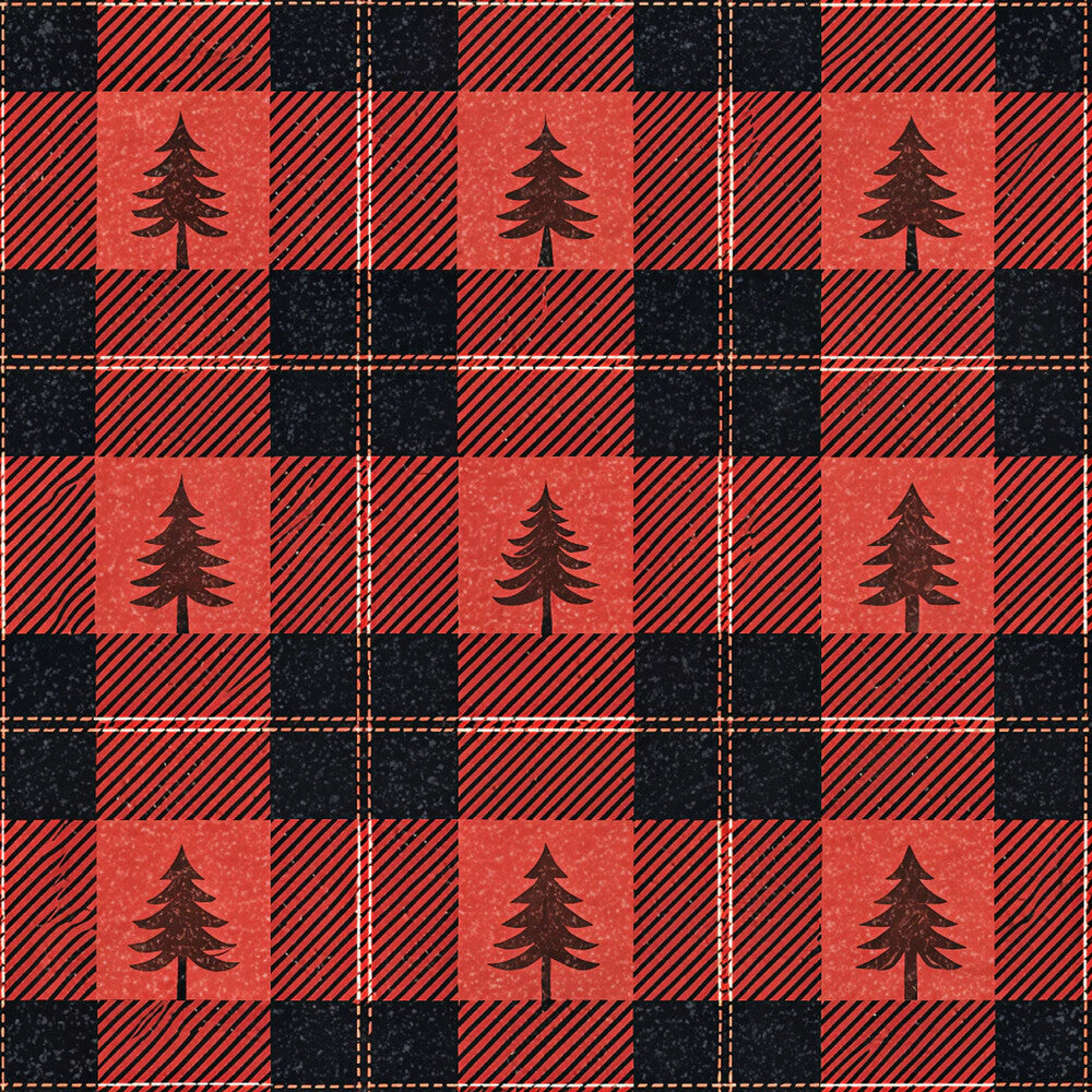 Classic Red and Black Buffalo Plaid Fat Quarter Bundle