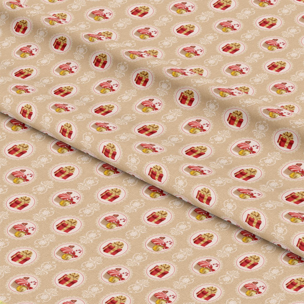 Christmas Love Pattern 4 Quilting Cotton Fabric