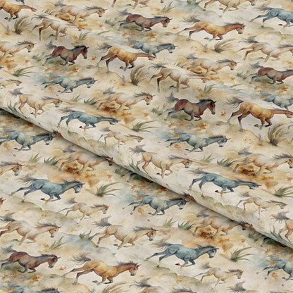 Wild Horses Pattern 29 Quilting Cotton Fabric