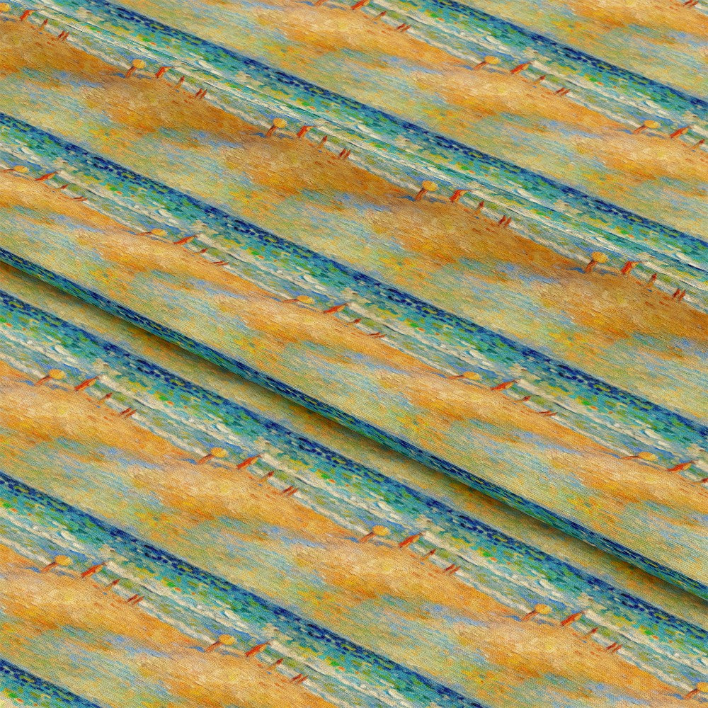 Monet Inspired Art Pattern 9 Quilting Cotton Fabric