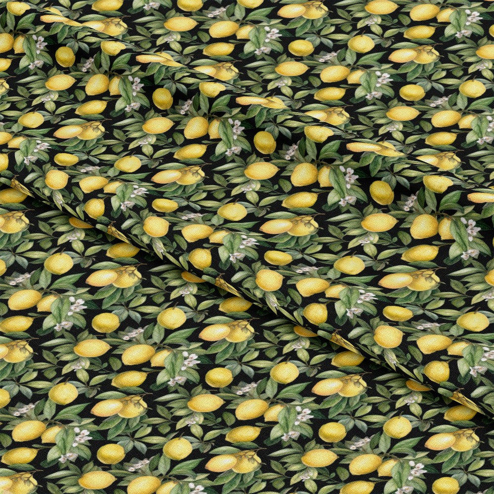 Lemons and Citrus Sour Splash Pattern 6 Quilting Cotton Fabric