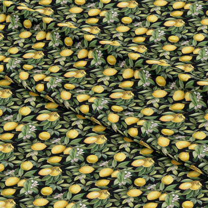 Lemons and Citrus Sour Splash Pattern 6 Quilting Cotton Fabric