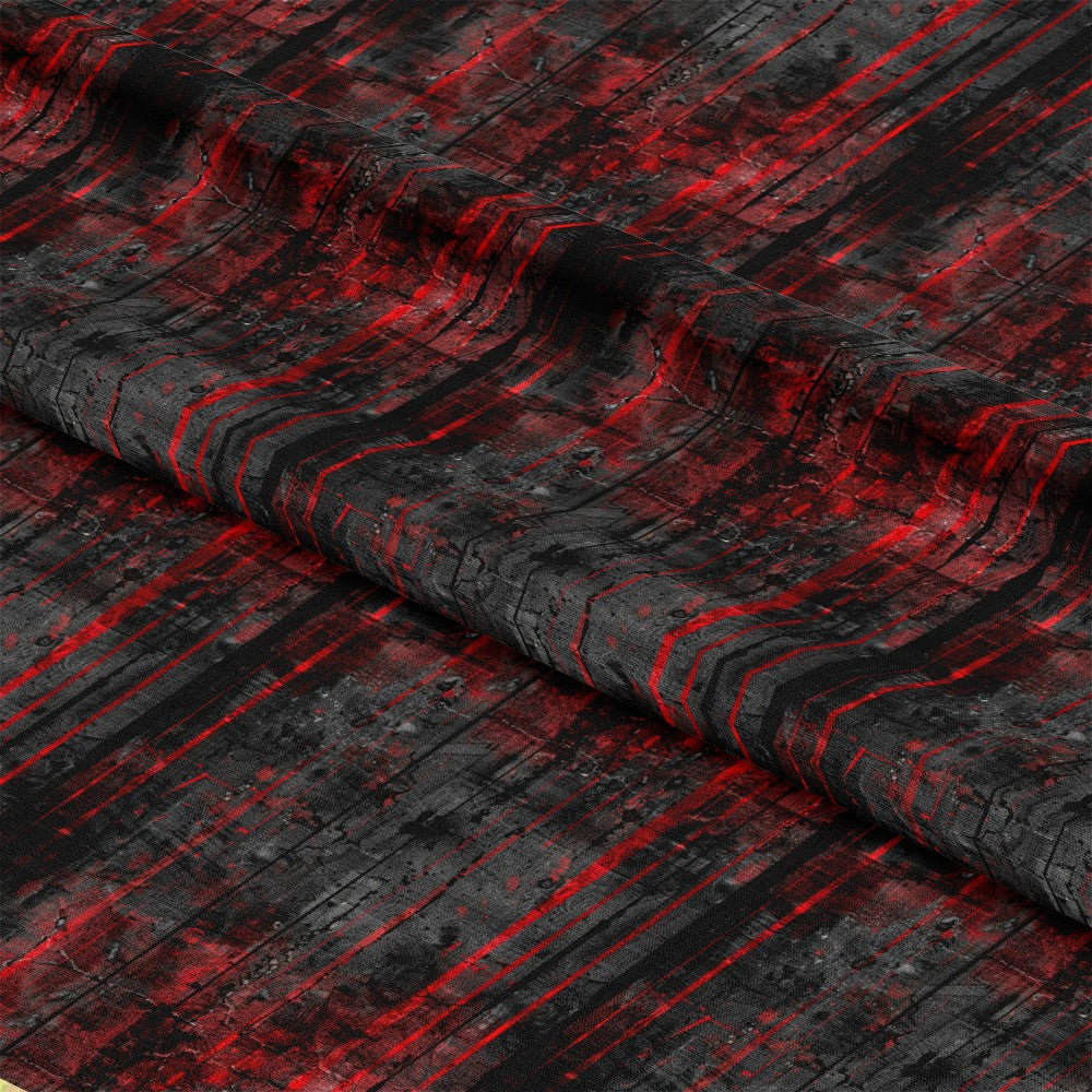 Red and Black Grunge Pattern 10 Quilting Cotton Fabric