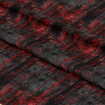 Red and Black Grunge Pattern 10 Quilting Cotton Fabric