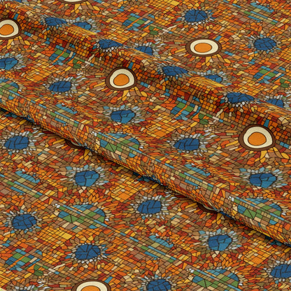 Mosaic Art Pattern 23 Quilting Cotton Fabric