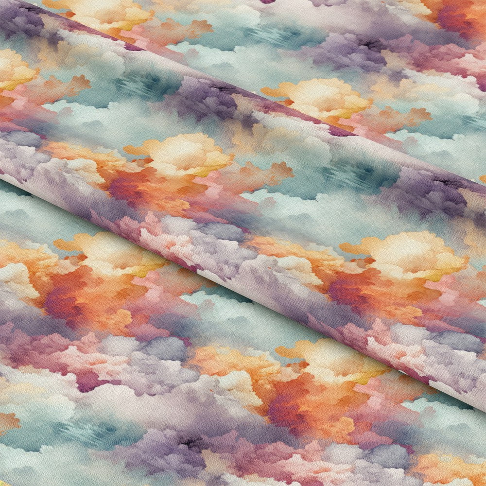 Colorful Clouds Pattern 9 Quilting Cotton Fabric