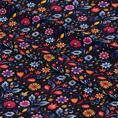Mexican Floral Fiesta Pattern 7 Quilting Cotton Fabric