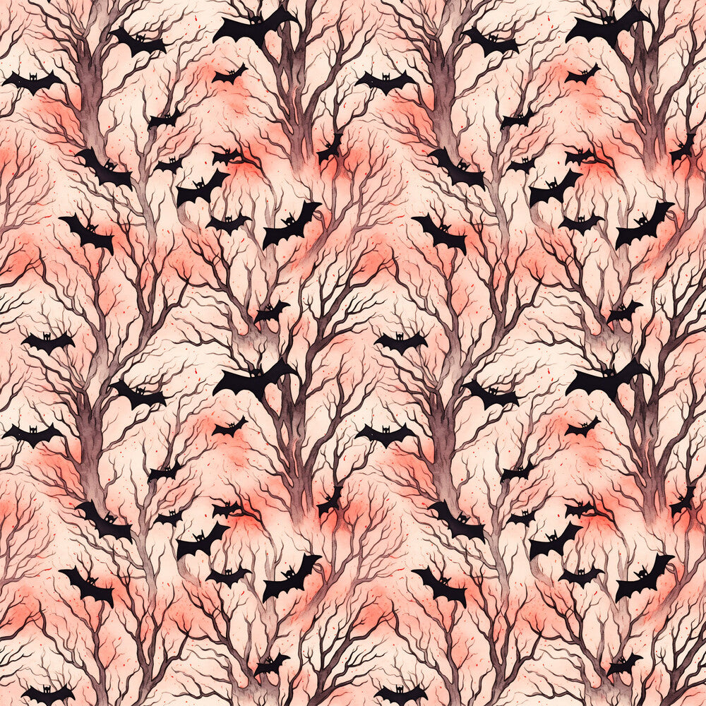 Watercolor Halloween Bats Fat Quarter Bundle