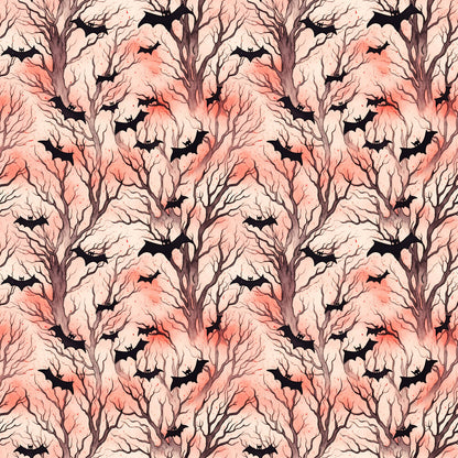 Watercolor Halloween Bats Fat Quarter Bundle