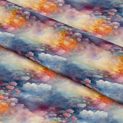Colorful Clouds Pattern 4 Quilting Cotton Fabric